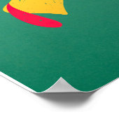 Cooles türkisches Gesicht mit Sonnenbrille Funny T Poster (Ecke)