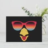 Cooles türkisches Gesicht mit Sonnenbrillen Ernted Einladung (Stehend Vorderseite)