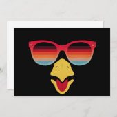 Cooles türkisches Gesicht mit Sonnenbrillen Ernted Einladung (Vorne/Hinten)