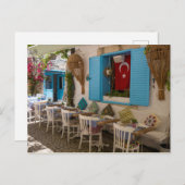 Cooles Türkisches Restaurant Patio Postkarte (Vorne/Hinten)