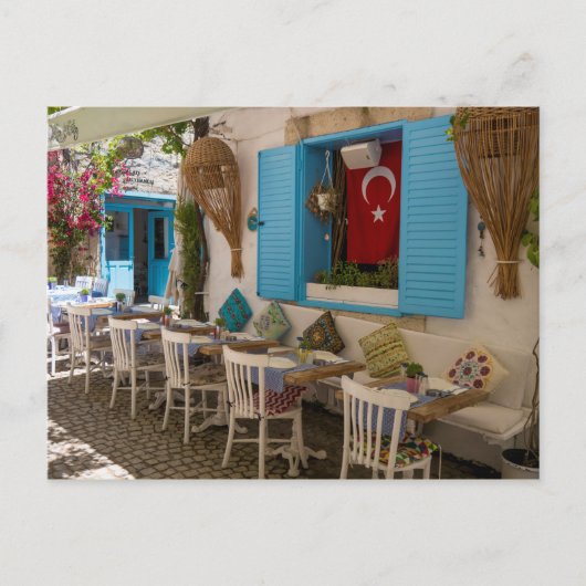 Cooles Türkisches Restaurant Patio Postkarte (Vorderseite)