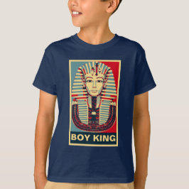 Cooles Tutankhamen Plakatart "Jungen-König-" T-Shirt