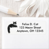 Cooles Tuxedo-Katzenlabel (Insitu)