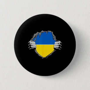 Cooles Ukrainisches Flaggen-Shirt Ukrainischer Hel Button