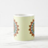 Cooles und buntes Mandala-Muster Kaffeetasse (Mittel)