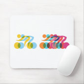 Cooles und einzigartiges Design für Radfahrer Mousepad (Mit Mouse)