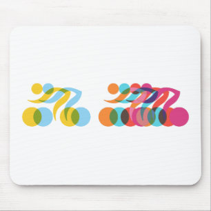 Cooles und einzigartiges Design für Radfahrer Mousepad