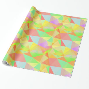 Cooles und farbiges Dreiecksmuster Geschenkpapier