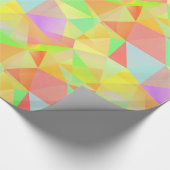 Cooles und farbiges Dreiecksmuster Geschenkpapier (Ecke)