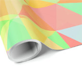 Cooles und farbiges Dreiecksmuster Geschenkpapier (Rolleneckpunkt)