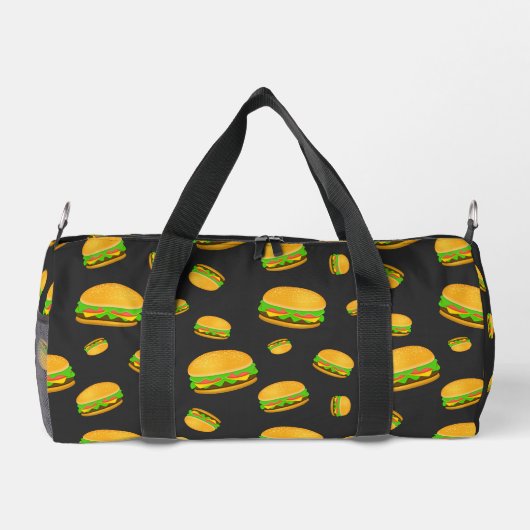 Cooles und lustiges Hammermuster dunkelgrau Duffle Bag (Rückseite)