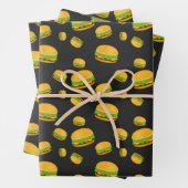 Cooles und lustiges Hammermuster dunkelgrau Geschenkpapier Set (Beispiel)