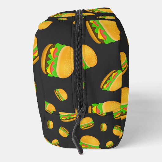 Cooles und lustiges Hammermuster dunkelgrau Waschbeutel (Rechts)