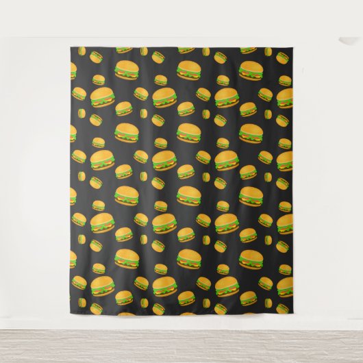 Cooles und lustiges Hammermuster, dunkelgraue Maue Wandteppich (Vorderseite)