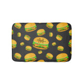 Cooles und lustiges Hammermuster Monogram Badematte (Vorderseite)