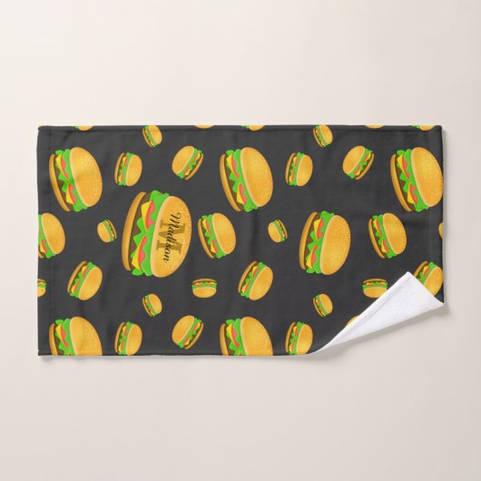 Cooles und lustiges Hammermuster Monogram Badhandtuch Set (Handtuch)