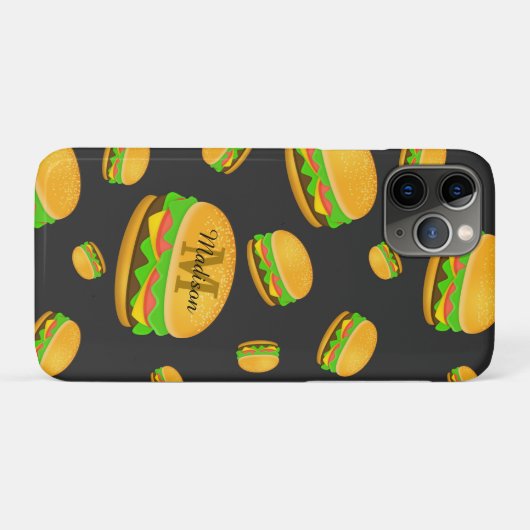 Cooles und lustiges Hammermuster Monogram Case-Mate iPhone Hülle (Rückseite (Horizontal))