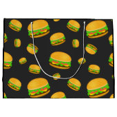 Cooles und lustiges Hammermuster Monogram Große Geschenktüte (Rückseite)