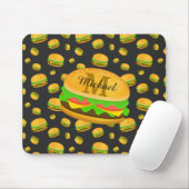 Cooles und lustiges Hammermuster Monogram Mousepad (Mit Mouse)