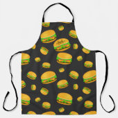 Cooles und lustiges Hammermuster Monogram Schürze (Vorderseite)