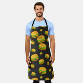 Cooles und lustiges Hammermuster Monogram Schürze (Getragen)