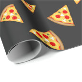Cooles und lustiges Pizzaschnittmuster Geschenkpapier (Rolleneckpunkt)