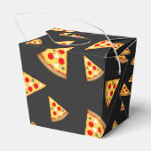 Cooles und lustiges Pizzaschnittmuster Geschenkschachtel (Rückseite)
