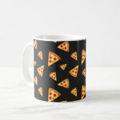 Cooles und lustiges Pizzaschnittmuster Kaffeetasse (Vorderseite Links)