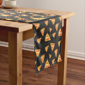 Cooles und lustiges Pizzaschnittmuster Kurzer Tischläufer (Beispiel)