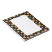 Cooles und lustiges Pizzaschnittmuster Notizblock (angewinkelt)