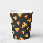 Cooles und lustiges Pizzaschnittmuster Pappbecher (Vorderseite)