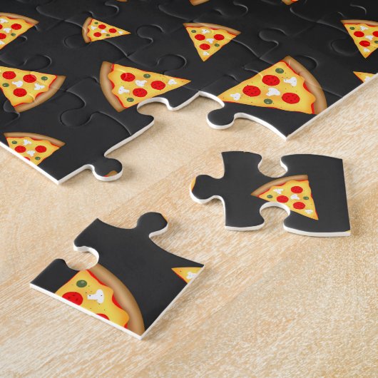 Cooles und lustiges Pizzaschnittmuster Puzzle (Seite)