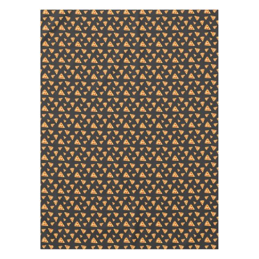 Cooles und lustiges Pizzaschnittmuster Tischdecke (Vorderseite)