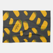 Cooles und lustiges Yummy-Tacom Monogram Geschirrtuch (Horizontal)