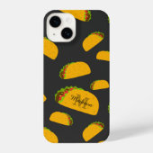 Cooles und lustiges Yummy-Tacom Monogram iPhone Hülle (Rückseite)