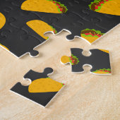Cooles und lustiges Yummy-Tacom Monogram Puzzle (Seite)