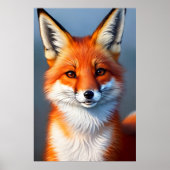 cooles und niedliches Rotfuchsportrait | Art der A Poster (Vorne)