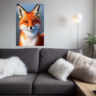 cooles und niedliches Rotfuchsportrait Art der A Poster