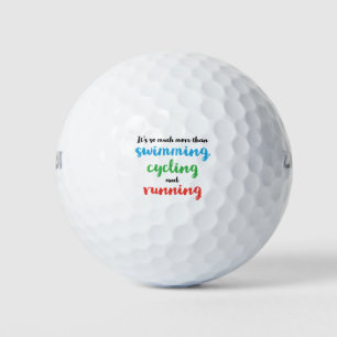 Cooles und originelles Triathlon Design für Triath Golfball