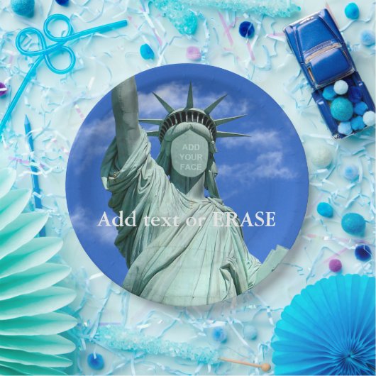 Cooles und Spaß kundengerechtes Freiheitsstatue… Pappteller (Party)