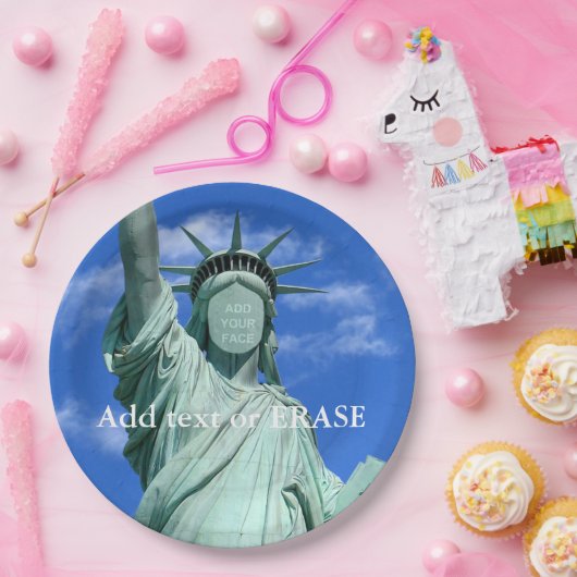 Cooles und Spaß kundengerechtes Freiheitsstatue… Pappteller (Party)