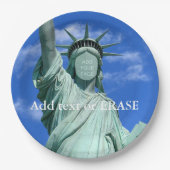 Cooles und Spaß kundengerechtes Freiheitsstatue… Pappteller (Vorderseite)