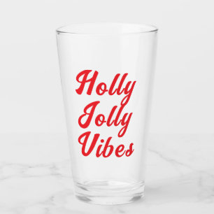 Cooles und stilvolles Modern Frohe Weihnachtsbiere Glas