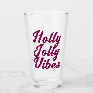 Cooles und stilvolles Modern Frohe Weihnachtsbiere Glas