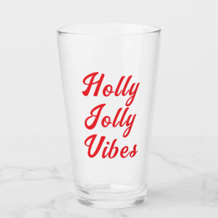 Cooles und stilvolles Modern Frohe Weihnachtsbiere Glas