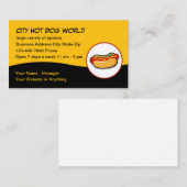 Cooles und trendiges Hotdog Themenrestaurant Visitenkarte (Vorne/Hinten)