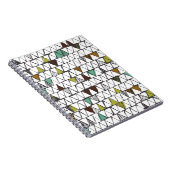 Cooles und trendiges nahtloses Muster aus handgeze Notizblock (Rechte Seite)