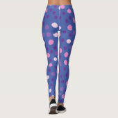 Cooles und trendy Polk Dots Muster Leggings (Rückseite)