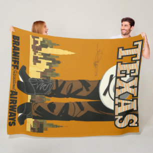Cooles und trendy Vintages Texas Travel Poster Fleecedecke