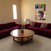 Cooles und zauberhaftes Hybridkaninchen Zebra | Ar Poster